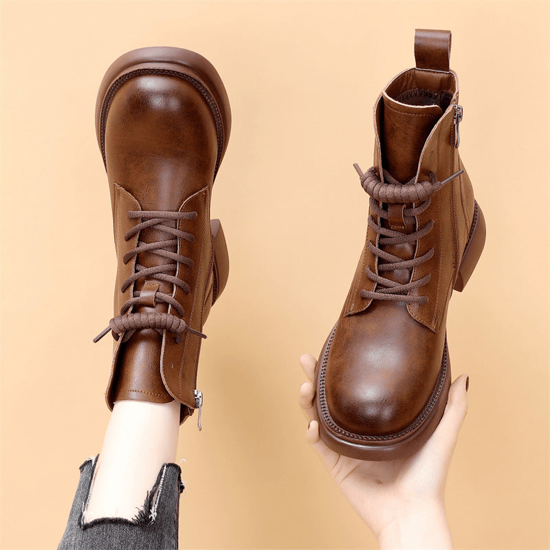 Botas Ortopédicas Cuero Suave Aura Camino Horizonte, Alivio Inmediato y Corrección Postural