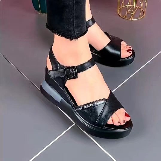 Sandalias Ortopédicas Cuero Suave Aura Cumbre Serenidad, Corrección Postural y Confort Prolongado