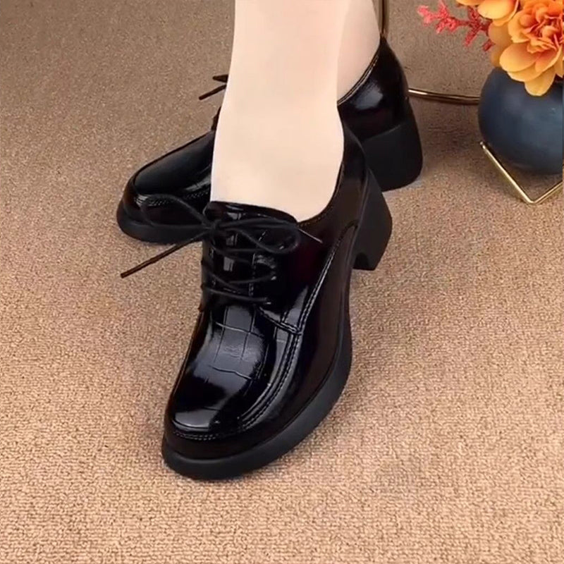 Tacones Cuadrados Suela Ligera Cumbre Jazz Serenidad, Comodidad Suprema Todo el Día