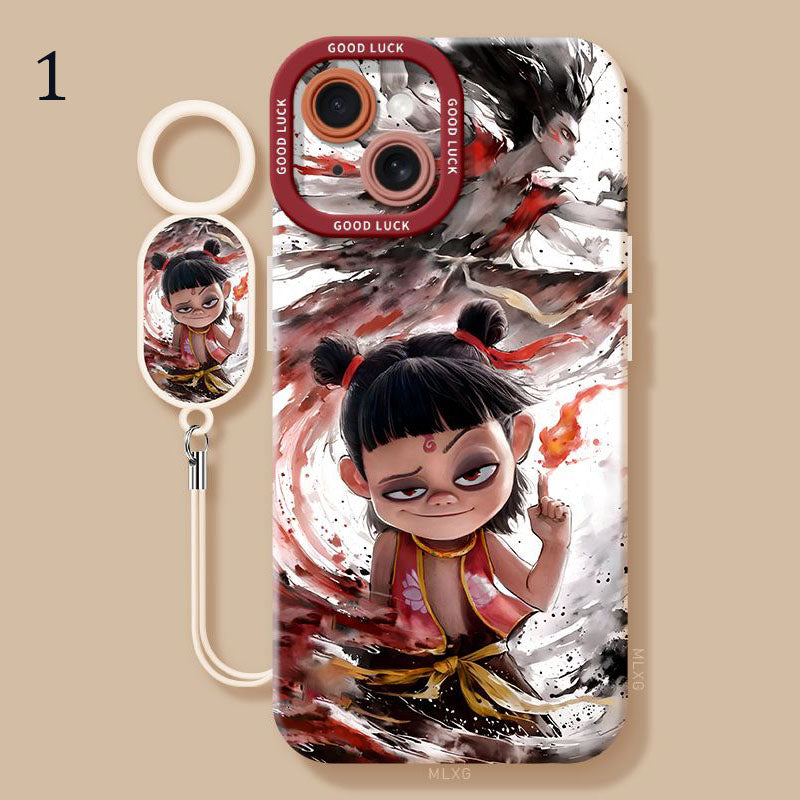 Funda para iPhone Diseño Protector Nezha Ao Bing, Inspiración Mítica y Estilo Exclusivo