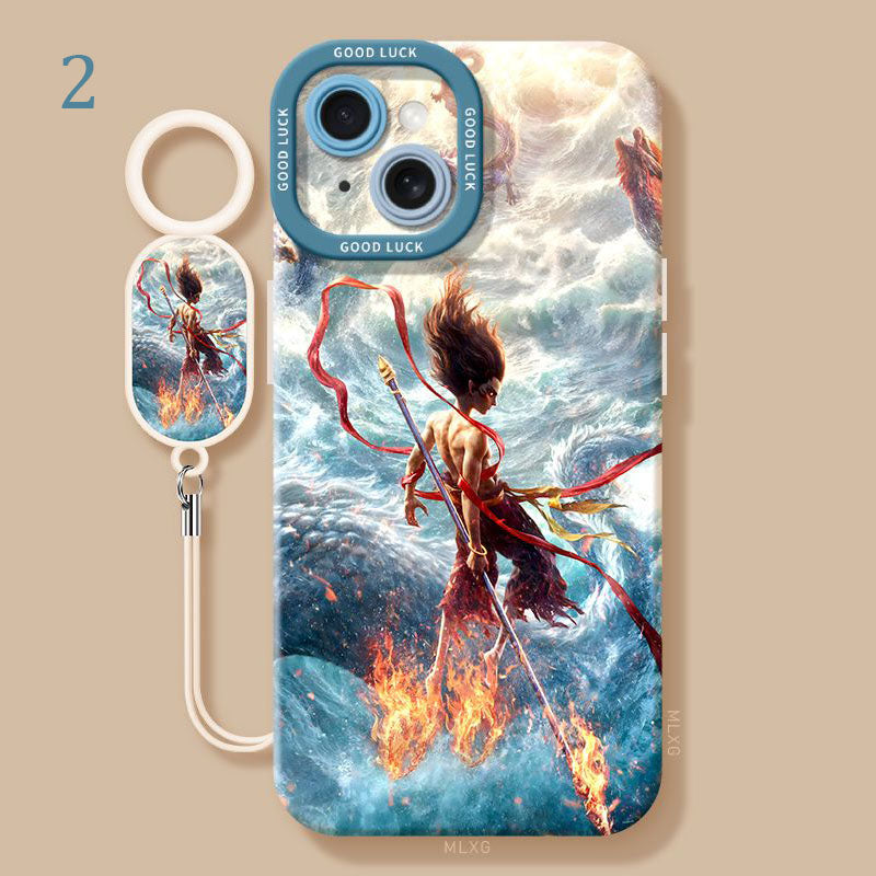 Funda para iPhone Diseño Protector Nezha Ao Bing, Inspiración Mítica y Estilo Exclusivo