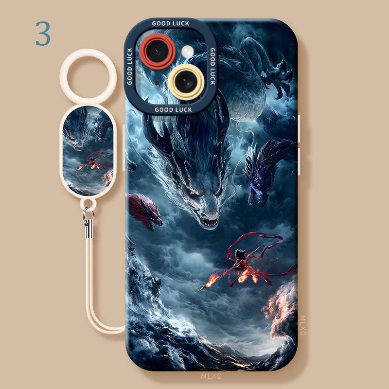 Funda para iPhone Diseño Protector Nezha Ao Bing, Inspiración Mítica y Estilo Exclusivo