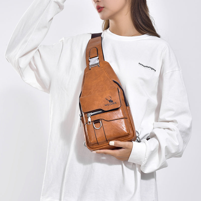 Bolso Bandolera Impermeable Horizonte Urbano Jazz, Viaje Ligero y Versátil