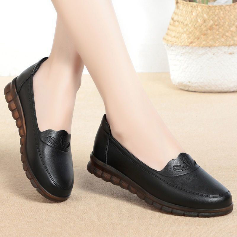 Zapato Ortopédico Cuero Suave Aura Camino Serenidad, Alivio Inmediato Para Pies Sensibles