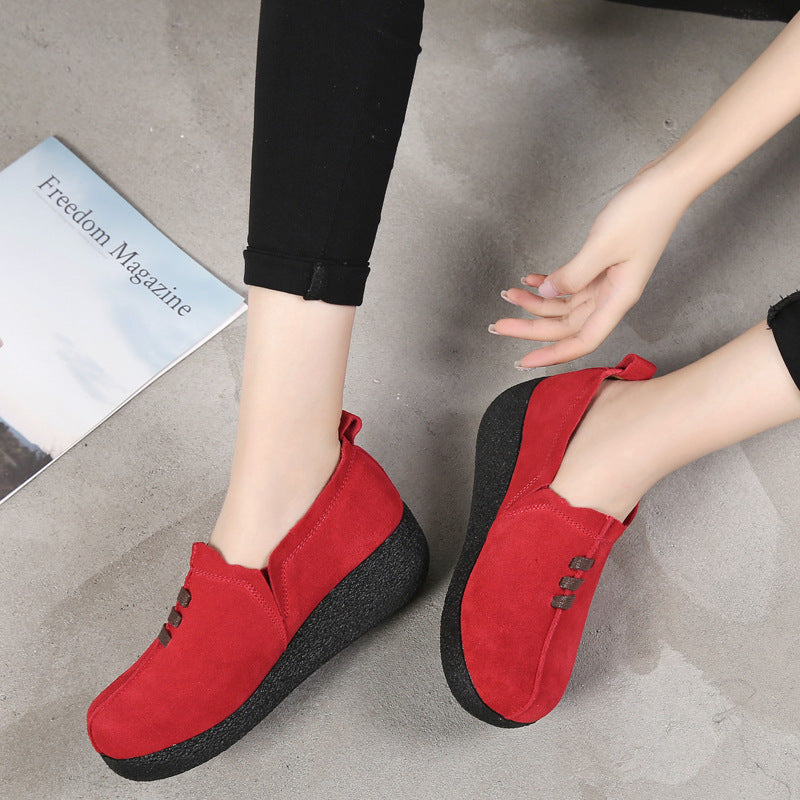 Zapato Casual Cuero Suave Nube Camino Armonía, Comodidad Superior Todo el Día