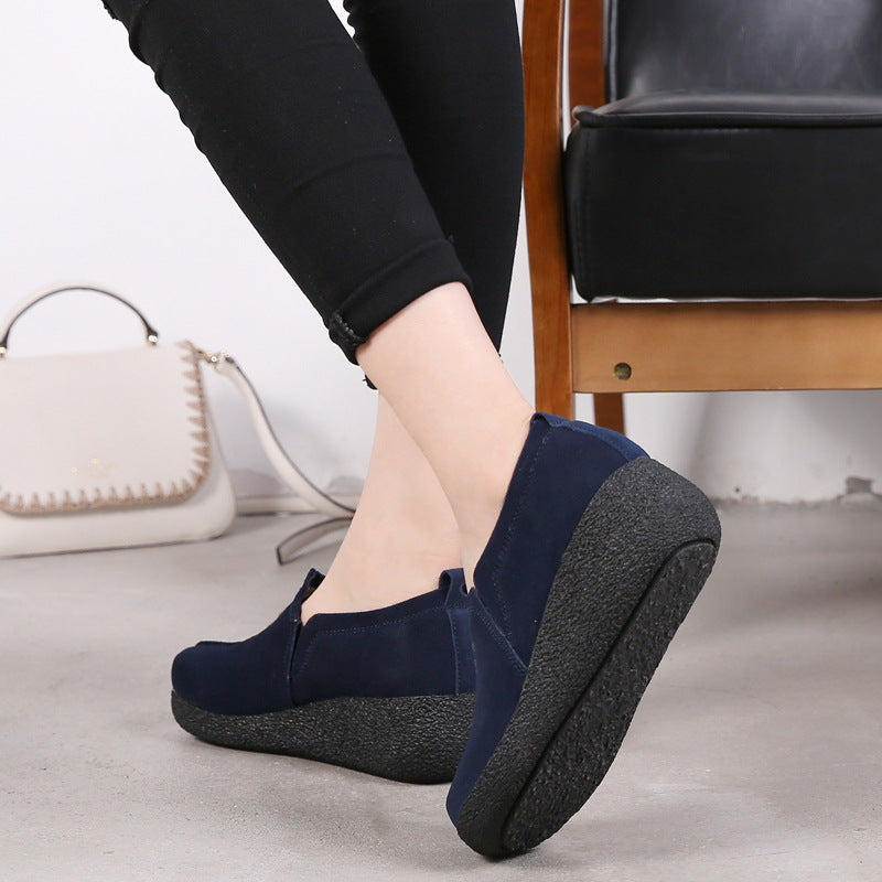 Zapato Casual Cuero Suave Nube Camino Armonía, Comodidad Superior Todo el Día