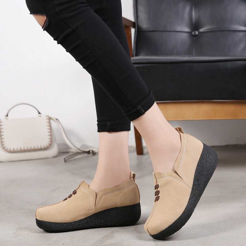 Zapato Casual Cuero Suave Nube Camino Armonía, Comodidad Superior Todo el Día
