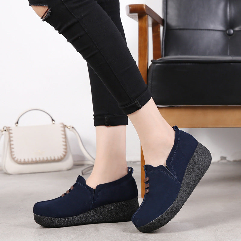 Zapato Casual Cuero Suave Nube Camino Armonía, Comodidad Superior Todo el Día