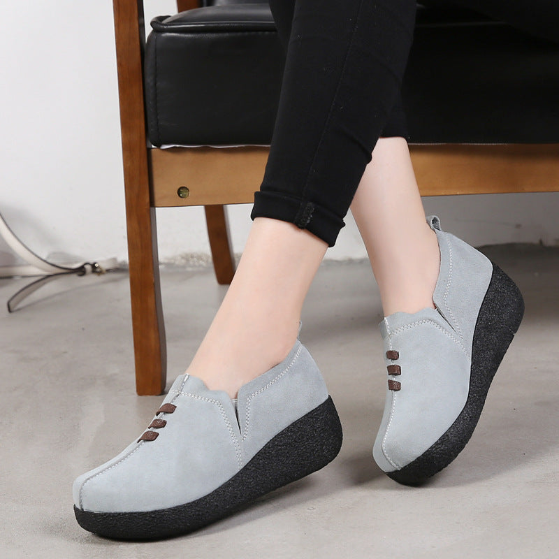 Zapato Casual Cuero Suave Nube Camino Armonía, Comodidad Superior Todo el Día