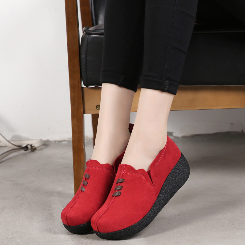 Zapato Casual Cuero Suave Nube Camino Armonía, Comodidad Superior Todo el Día