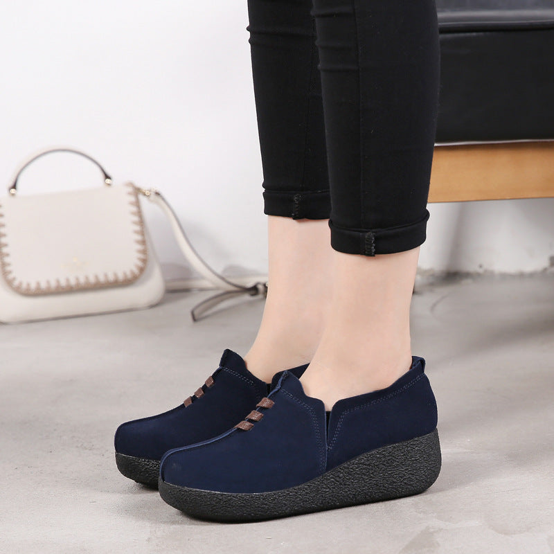 Zapato Casual Cuero Suave Nube Camino Armonía, Comodidad Superior Todo el Día