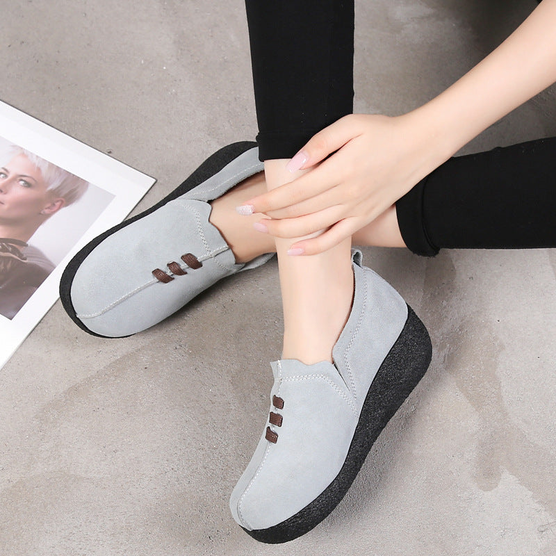 Zapato Casual Cuero Suave Nube Camino Armonía, Comodidad Superior Todo el Día