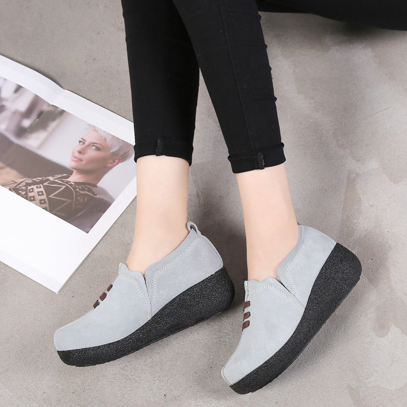 Zapato Casual Cuero Suave Nube Camino Armonía, Comodidad Superior Todo el Día