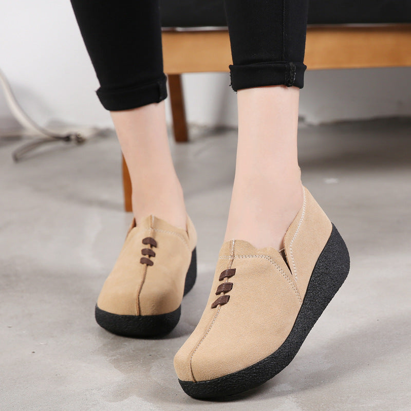 Zapato Casual Cuero Suave Nube Camino Armonía, Comodidad Superior Todo el Día