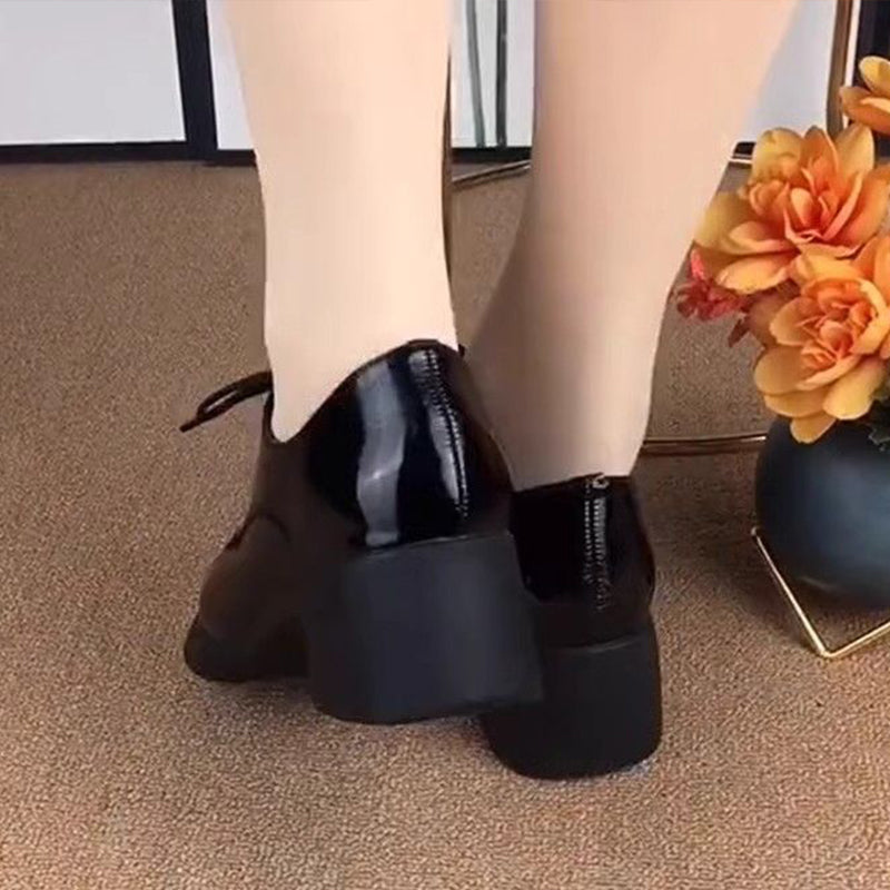 Tacones Cuadrados Suela Ligera Cumbre Jazz Serenidad, Comodidad Suprema Todo el Día