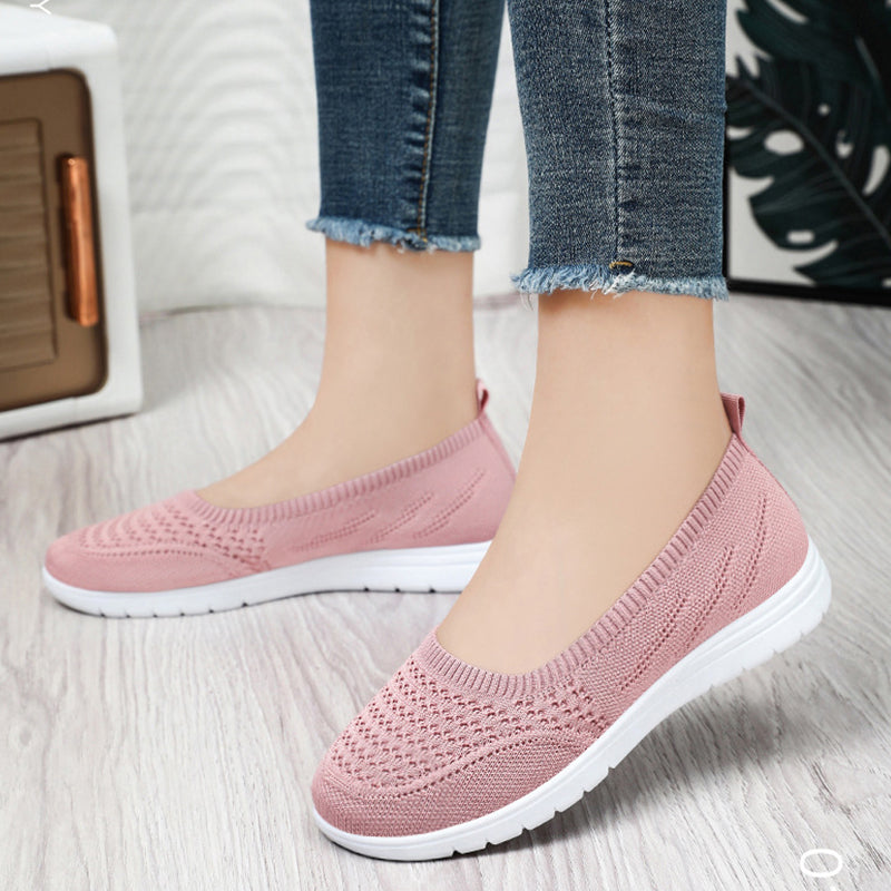 Zapatillas Antideslizantes Tejido Flyknit Armonía Viento Camino, Alivio del Dolor y Comodidad Total