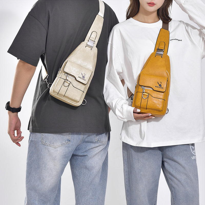 Bolso Bandolera Impermeable Horizonte Urbano Jazz, Viaje Ligero y Versátil