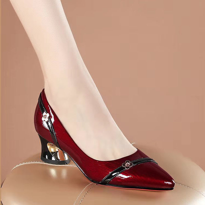 Tacones Altos Cuero Suave Prisma Serenidad Íntegro, Elegancia y Comodidad sin Dolor