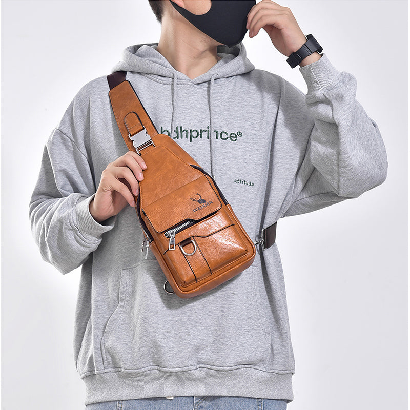 Bolso Bandolera Impermeable Horizonte Urbano Jazz, Viaje Ligero y Versátil