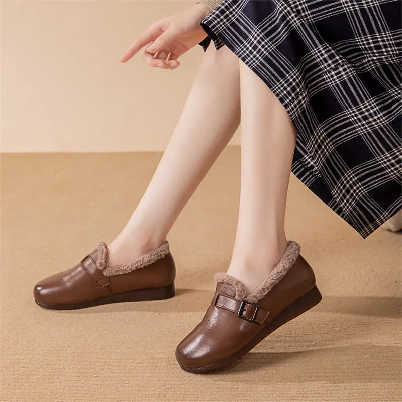 Zapato Ortopédico Cuero Suave Eco Calma Vitalidad, Confort y Soporte Todo el Día