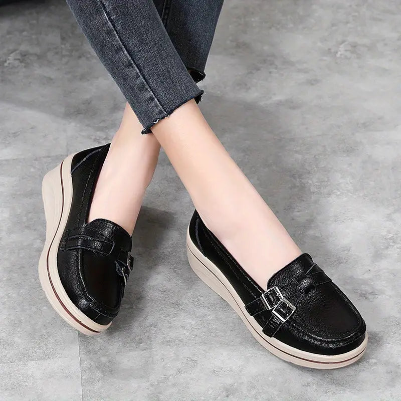 Zapato Ortopédico Cuero Premium Esencia Horizonte Serenidad, Alivio Superior para Pies y Espalda