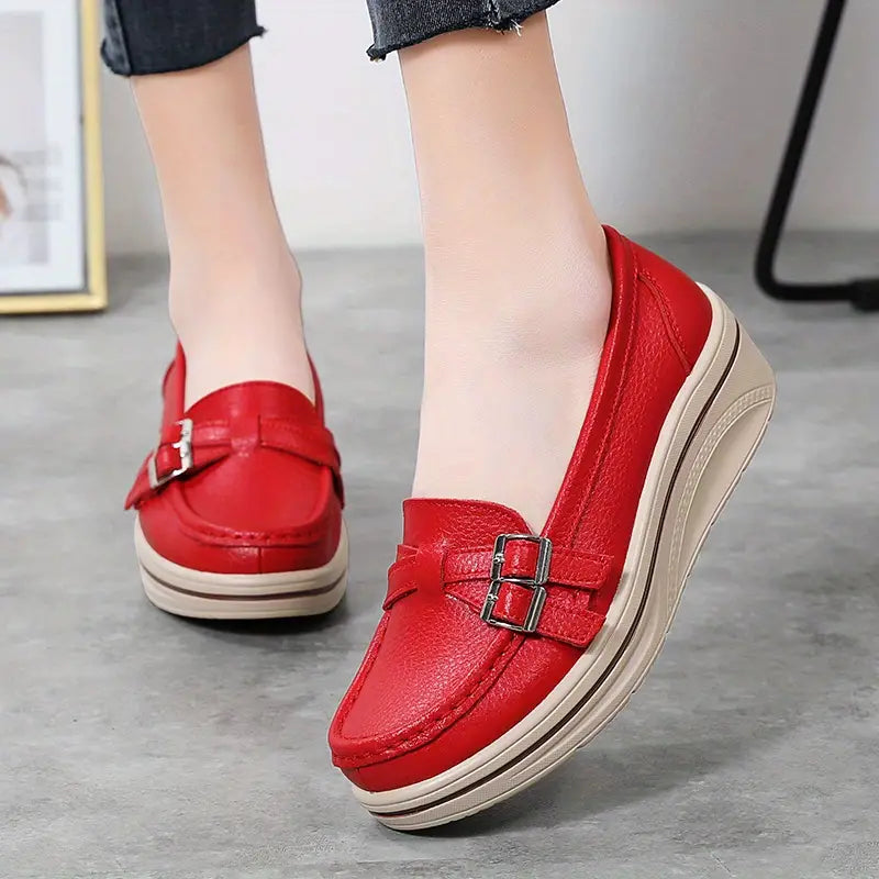 Zapato Ortopédico Cuero Premium Esencia Horizonte Serenidad, Alivio Superior para Pies y Espalda