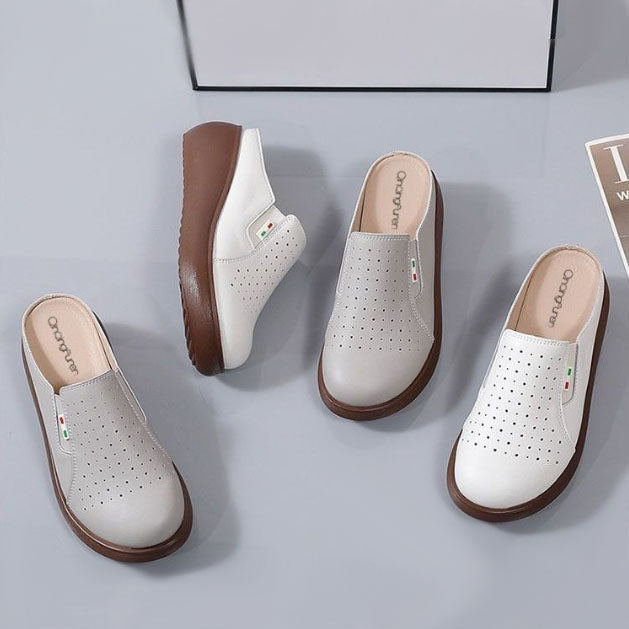 Pantuflas Cerradas Cuero Suave Eclipse Serenidad Aura, Máximo Confort en Casa