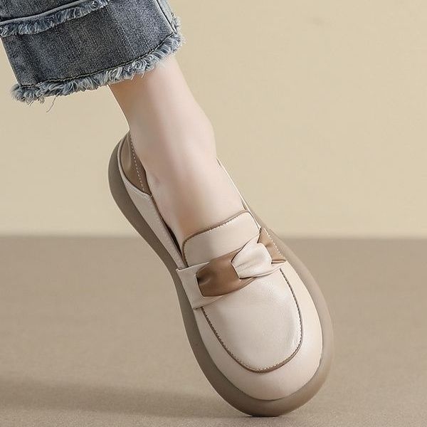 Zapato Ortopédico Cuero Suave Armonía Tierra Calma, Comodidad Lujosa Todo el Día