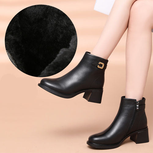 Botas Ortopédicas Cuero Impermeable Nube Majestad Camino, Máxima Comodidad y Protección Todo el Día