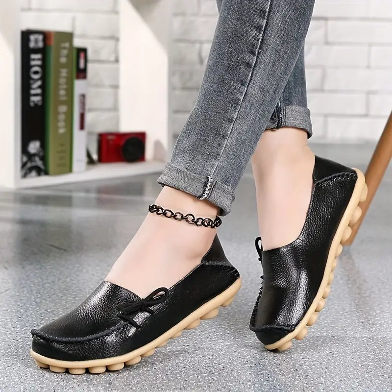 Mocassines Ortopédicos Cuero Suave Esencia Cumbre Serenidad, Comodidad y Apoyo Para Todo el Día