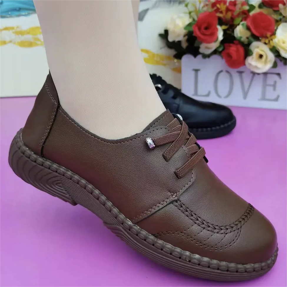 Zapato Ortopédico Cuero Suave Aura Camino Serenidad, Alivio Total Para Tus Pies