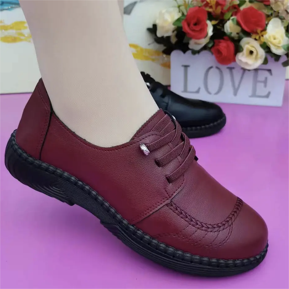 Zapato Ortopédico Cuero Suave Aura Camino Serenidad, Alivio Total Para Tus Pies