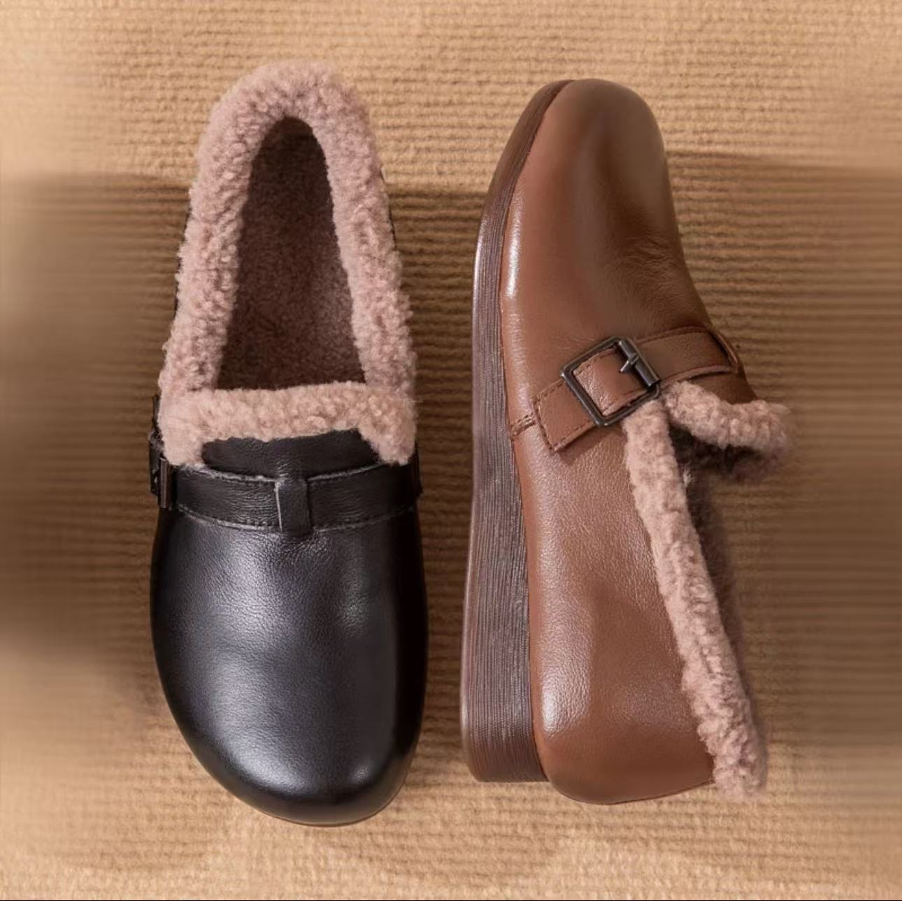 Zapato Ortopédico Cuero Suave Eco Calma Vitalidad, Confort y Soporte Todo el Día