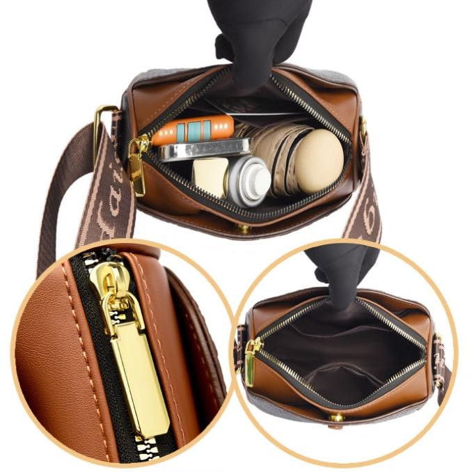 Bolso Casual Textura Resistente Prisma Horizonte Aura, Organización y Estilo en Cada Detalle