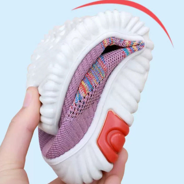 Zapatos Planos Tejido Transpirable Aura Camino Serenidad, Alivio Inmediato y Postura Saludable