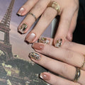 Uñas Postizas Acrílico Brisa Estrella Verso, Belleza Instantánea y Natural
