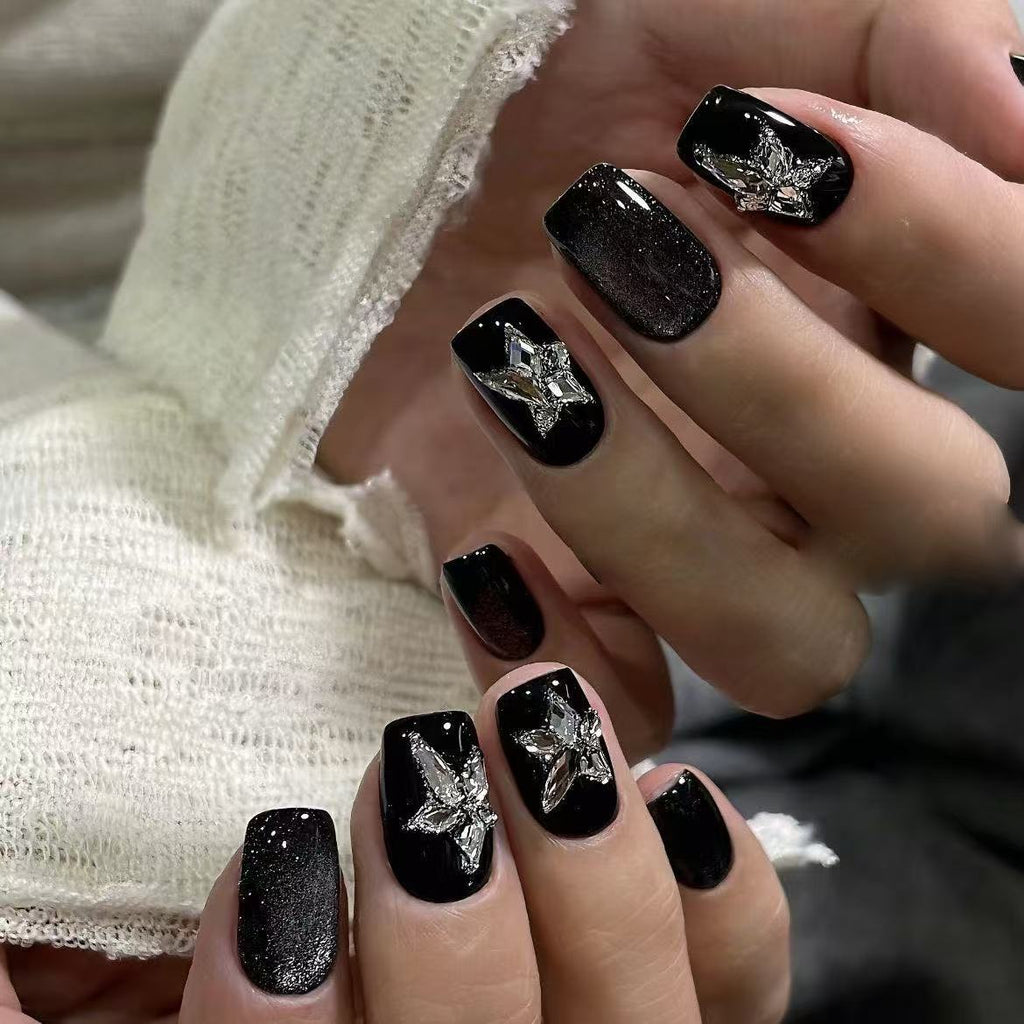Uñas Postizas Acrílico Brisa Estrella Verso, Belleza Instantánea y Natural