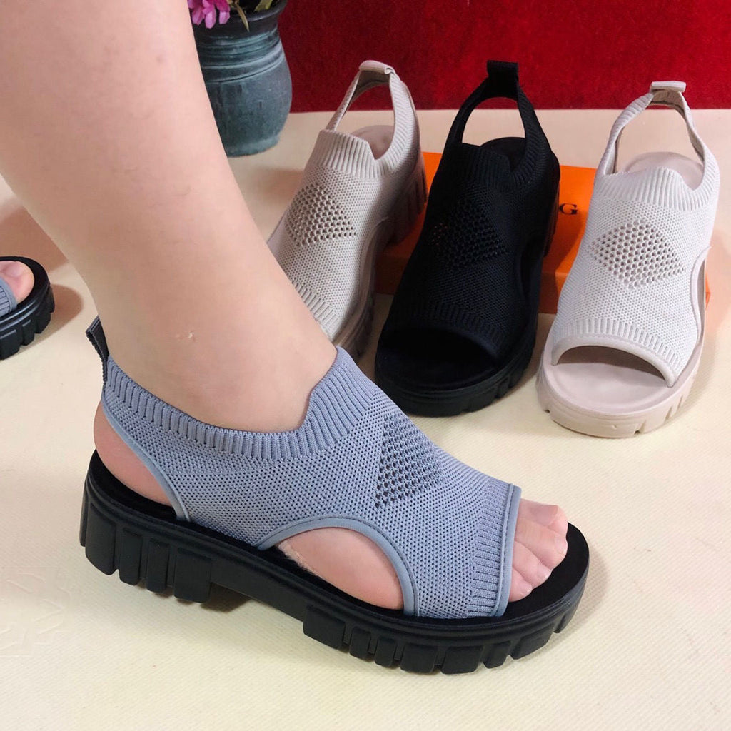 Sandalias Planas Malla Transpirable Esencia Horizonte Calma, Comodidad y Frescura Todo el Día