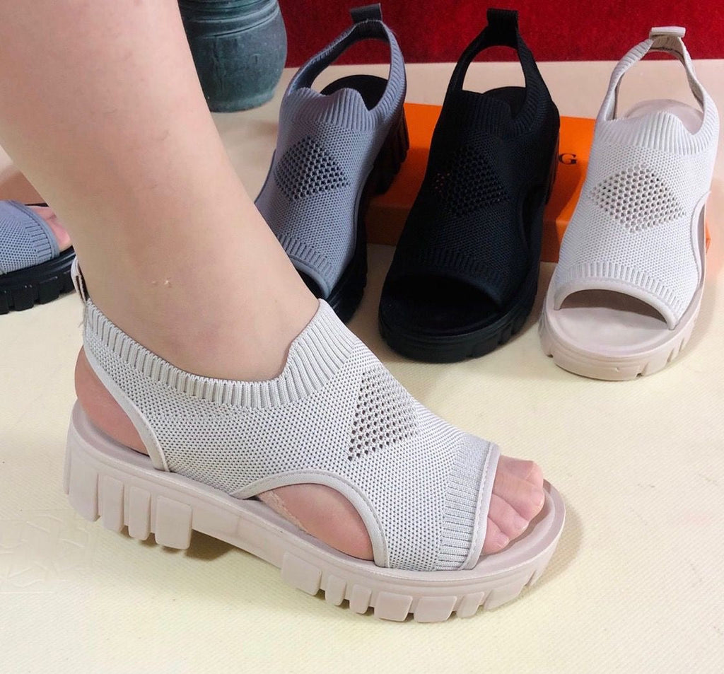 Sandalias Planas Malla Transpirable Esencia Horizonte Calma, Comodidad y Frescura Todo el Día