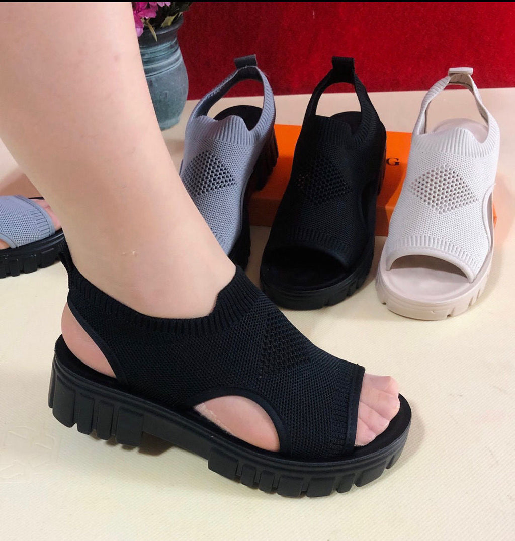 Sandalias Planas Malla Transpirable Esencia Horizonte Calma, Comodidad y Frescura Todo el Día
