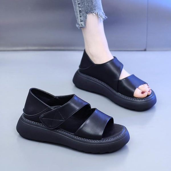 Sandalias de Tacón Suela Gruesa Aura Horizonte Jazz, Elegancia y Confort en Cada Paso