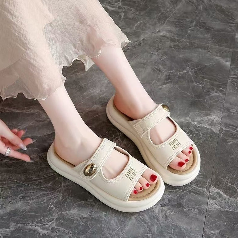 Sandalias Planas Cuero Suave Nube Esencia Armonía, Confort y Postura Saludable