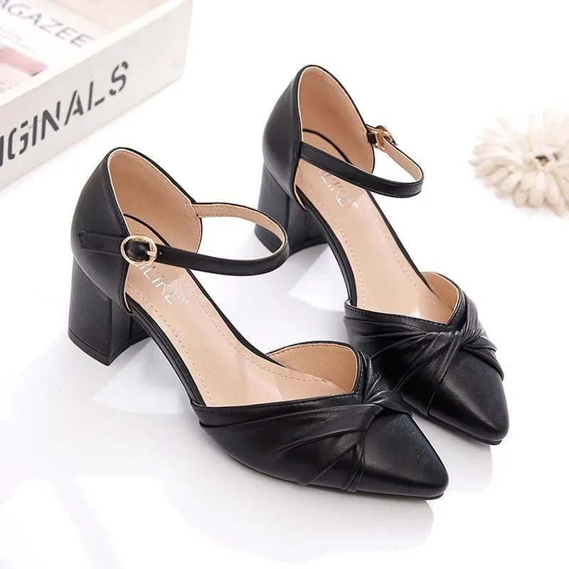 Tacones Altos Cuero Suave Aura Jazz Serenidad, Elegancia y Comodidad Todo el Día