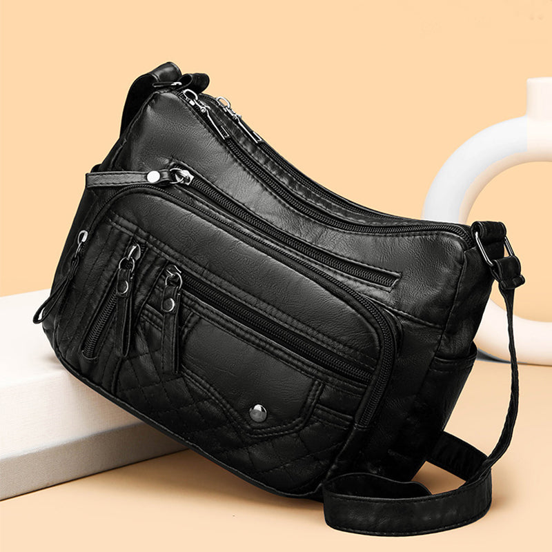 Bandolera Cuero Suave Esencia Cumbre Prisma, Elegancia y Funcionalidad en Cada Detalle