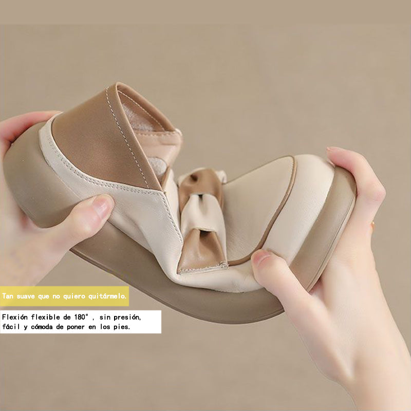 Zapato Ortopédico Cuero Suave Armonía Tierra Calma, Comodidad Lujosa Todo el Día