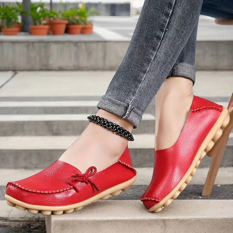 Mocassines Ortopédicos Cuero Suave Esencia Cumbre Serenidad, Comodidad y Apoyo Para Todo el Día