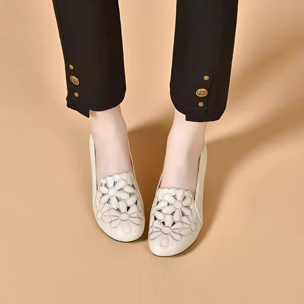 Zapato Ortopédico Cuero Suave Claridad Selene Armonía, Alivio Total del Dolor de Pies