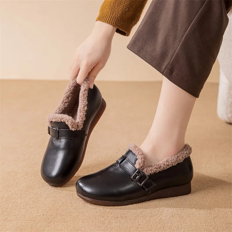 Zapato Ortopédico Cuero Suave Eco Calma Vitalidad, Confort y Soporte Todo el Día