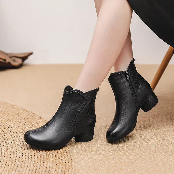 Botas Ortopédicas Cuero Suave Aura Camino Serenidad, Alivio Inmediato del Dolor y Confort Total