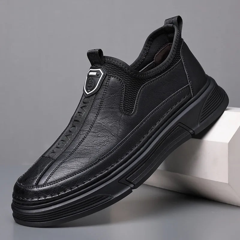 Zapato Casual Cuero Suave Camino Aura Equilibrio, Alivio Inmediato Para Pies y Espalda